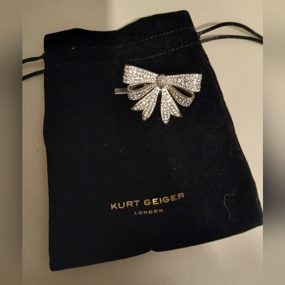 Kurt Geiger Jewelry - SOLD DO NOT BUY Kurt Geiger NWT Large Stunning Bow Silver Ring Size 7